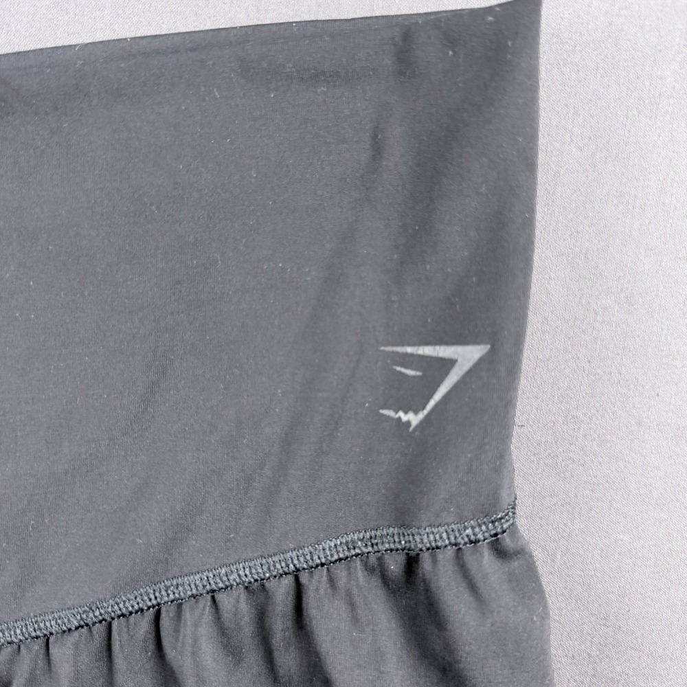 Gymshark Women's Black High Waist Pants XL Athletic Fit Nylon Activewear - Picture 9 of 10